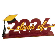 Class Of 2026 Sign Graduation Party Decorations Props Grad Graduation Table Centerpieces For Party Supplies - Graduation Season Decorations