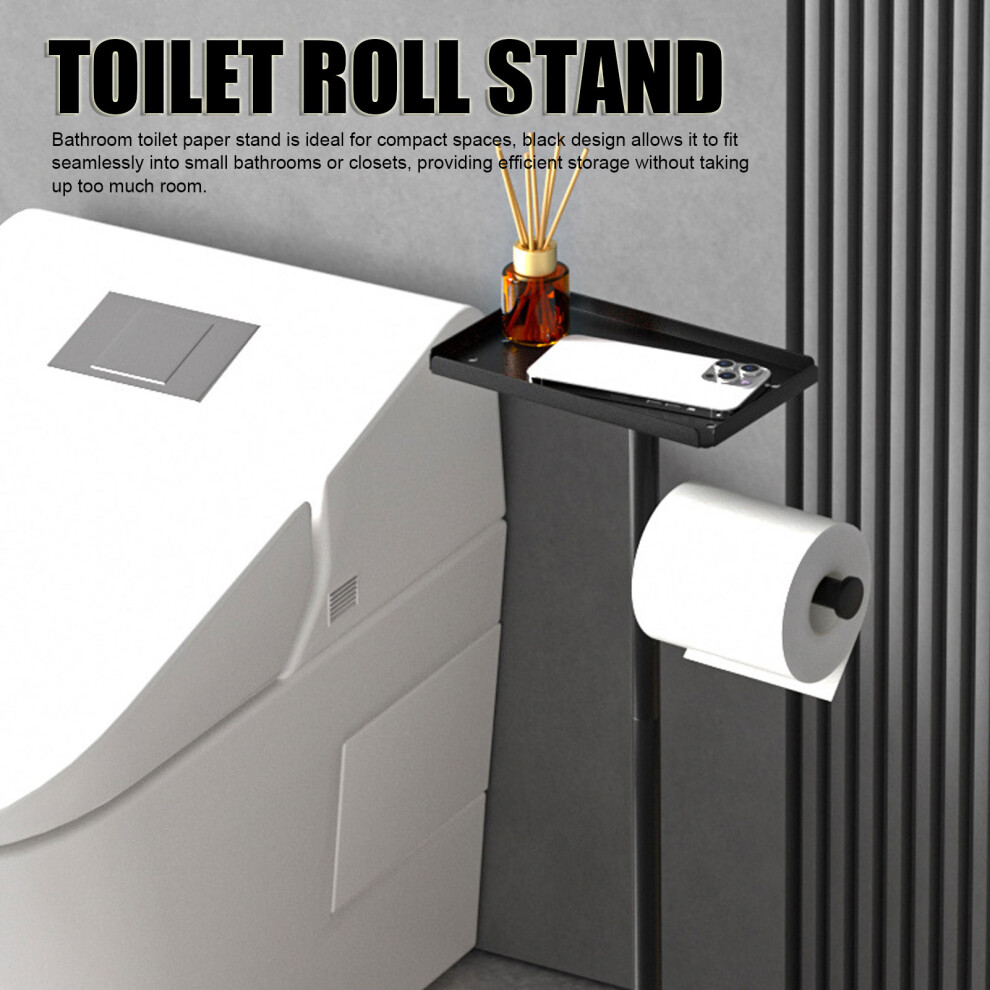 Standing Toilet Roll Storage, Stainless Steel