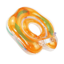 Anneau de cou pour bébé en PVC blanc à double buse d’air, confortable, dès 6 mois