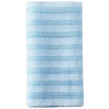 Soft exfoliating bath towel for shower, 25 x 100 cm, light blue, made of absorbent and comfortable fabric