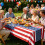 American Independence Day Decorations Disposable Plastic Table 6