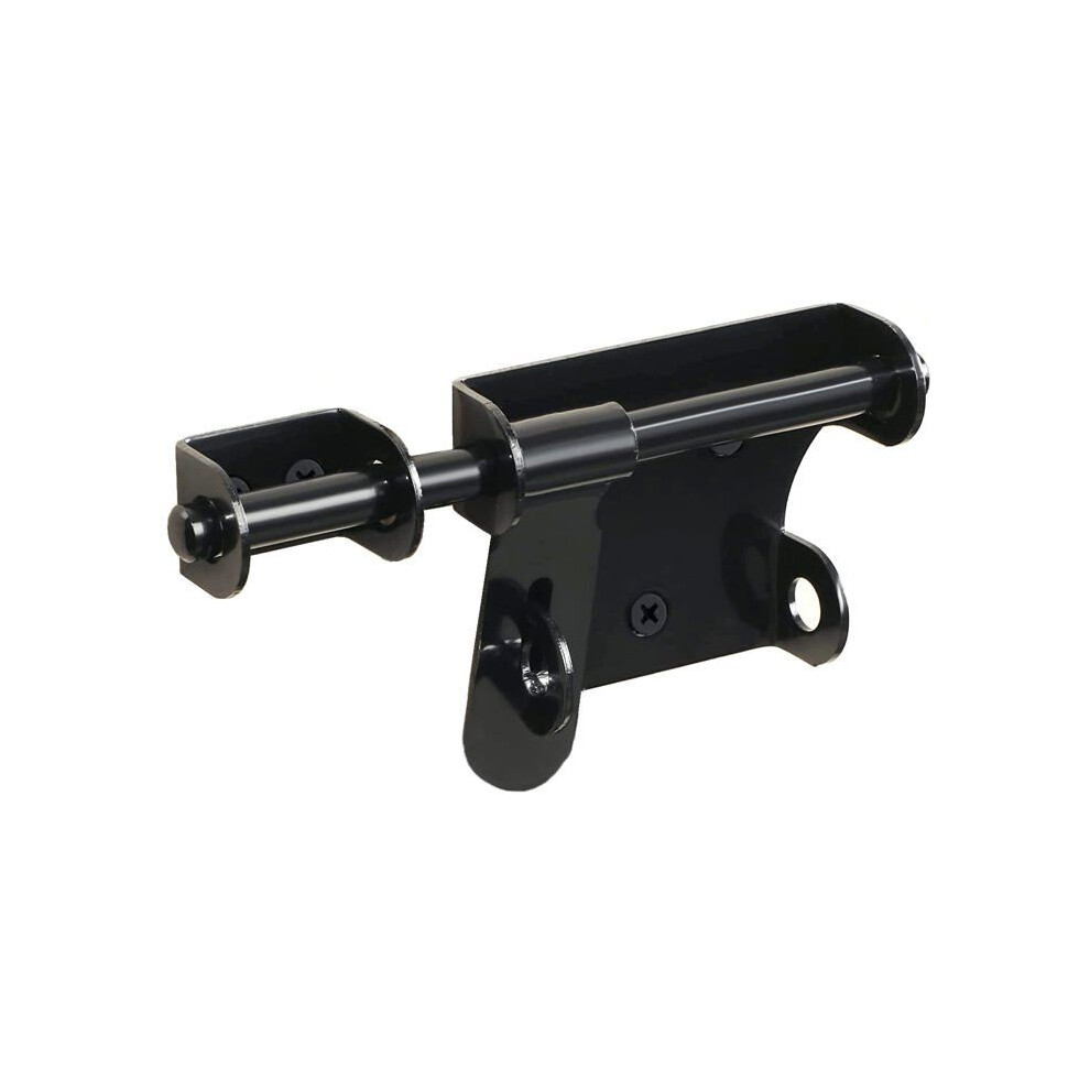Sliding Latch For Shed Door, Wooden Fence, Barn Door, Outdoor Yard Latch 15 Cm Black 6083684960291