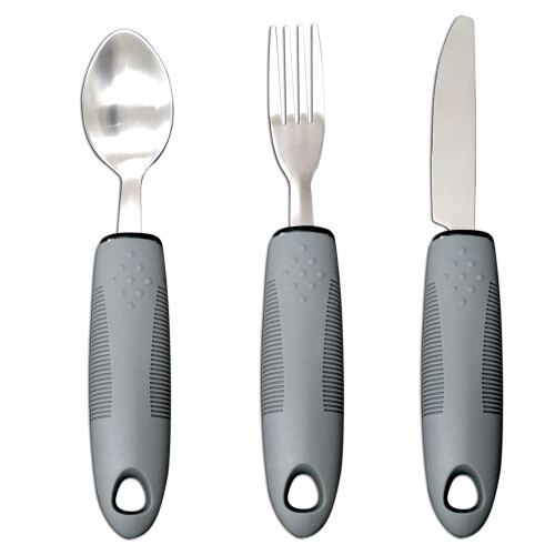 Adaptive Weighted Spoon Fork Set 3 Pieces