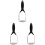 3Pcs Silver Potato Masher Kitchen Gadget Manual Crusher for Vegetables 2