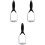 3Pcs Silver Potato Masher Kitchen Gadget Manual Crusher for Vegetables 3