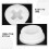 4Pcs Leakproof Plastic Bucket Caps White Water Jug Lid Replacement Set 4