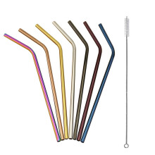 Stainless Steel Straws 300mm 7 Pcs with Cleaning Brush