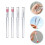 4 Pcs Lip Gloss Brush Silicone Lipstick Applicator Wands Applicators 9