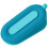 Door Stopper Wedge Blue PVC Simple Design 1 Pack 1