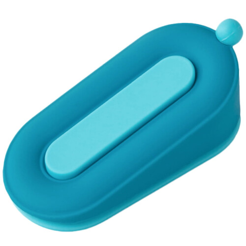 Door Stopper Wedge Blue PVC Simple Design 1 Pack