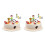 2Sets Versatile Soccer Birthday Cake Toppers with Durable Silicone 2
