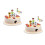 2Sets Versatile Soccer Birthday Cake Toppers with Durable Silicone 6