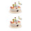 2Sets Versatile Soccer Birthday Cake Toppers with Durable Silicone 7