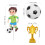 2Sets Versatile Soccer Birthday Cake Toppers with Durable Silicone 8