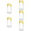 5Pcs Yellow Potato Masher Stainless Steel Kitchen Tool Crusher 9