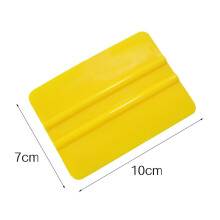 (10*7cm wide yellow velvet new style) Extended square scraper car color changing film application tool dimming film construction