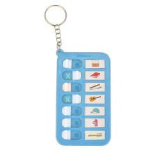 ABS Anti-Forgetfulness Keychain Card Punch for Kids