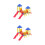 2 Sets Mini Playground Model Mini Children's Playground Model Miniature Sand Table Decoration 1