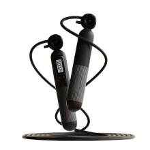 (dark) Adjustable Skipping Rope with Counter Electronic Counting Jumping Rope Weighted Jump Rope Home Workout Equipment Sakura powder