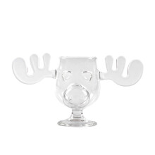 Elk Antler Glass Wine Glass Set with Tall and Short Feet