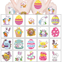 Easter Tattoos Kids Egg Fillers Stickers 80-Pc Bulk Pack