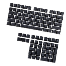 Side Printed Carbon Fiber PBT Keycaps Original-117 keys black