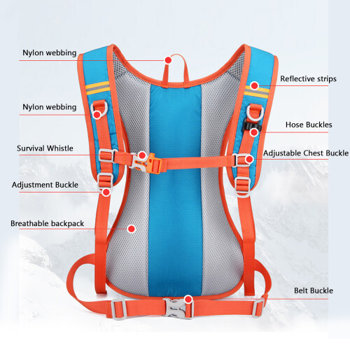 Lake Blue Hydration Backpack Lightweight