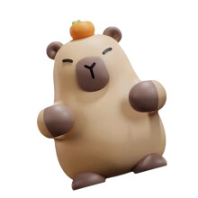Wall Mount Toothbrush Holder Cartoon Capybara Design Toothbrush