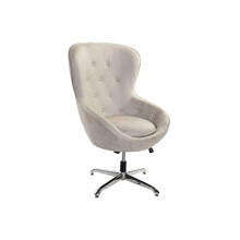 DKD Home Decor Armchair Brand, Beige and Silver, Steel (73 x 74 x 113 cm)