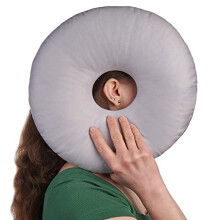 ODOXIA Piercing Pillow | Ear Piercing Pillow for Side Sleepers | Pain Relief | Adjustable Filling | Donut Cushion for Ear | Reduces Pressure | Hole |