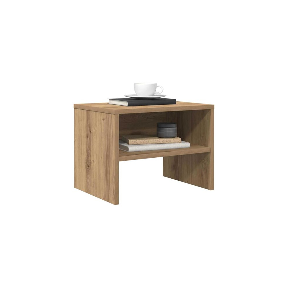 Vidaxl Bedside Cabinet Artisan Oak 40 X 40 X 30 Cm Engineered Wood, Modern Nightstand, Stylish Bedroom Furniture, Compact Storage Table, Rectangular