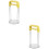 2Pcs Manual Potato Masher Kitchen Tool Stainless Steel Yellow Easy Use 5