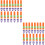 30Pcs Durable Orange Plastic Crayon Extender Caps for Art Drawing 6