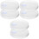6Pcs White Paint Can Replacement Lids Durable Plastic Bucket Covers 2