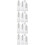 4Sets Multifunktionale -Flaschen Transparent Praktisch 7