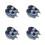 8St Compacte Blauwe Keramische - En Sausbordjes Multifunctioneel 10