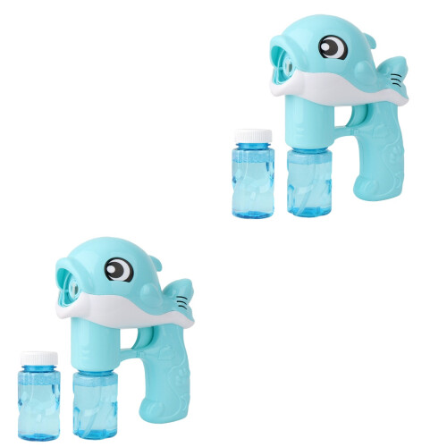 2Sets Elektrische Bubble Kinderblasezeug Blau 1