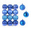 Staron blue mini Christmas ornaments 30mm 24 pcs 3