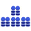 24Pcs Blue ABS Rubber Breathable Bucket Caps Can Lid Replacement 3