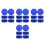 24Pcs Blue ABS Rubber Breathable Bucket Caps Can Lid Replacement 5