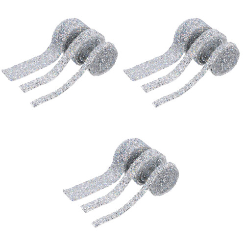 Bande Strass Argent Décor Portable Durable 2
