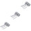 Bande Strass Argent Décor Portable Durable 5