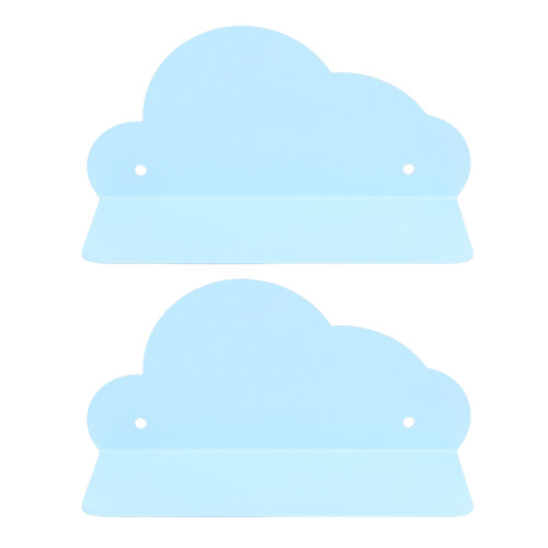 2 Stück schwebende Wolkenregale aus Eisen – 16,5  5,5  8,5 cm 2