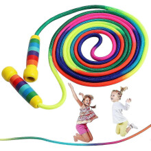 5m skipping rope, children's skipping rope, 5M handle children's skipping rope, rainbow