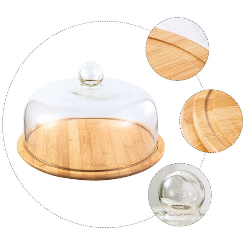 Glass Cake Display Stand with Lid 12 in 1