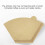 Coffee Filters Thickened Cone 100-Pack Natural Wood Pulp 5