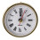 Quartz Clock Insert 2.55 Inch Roman Numeral White Face Gold 1