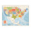 US Color Map Poster Topographical Features 12x18 inch 2