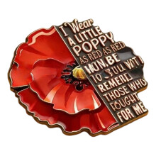 Red Friday Commemorative Plastic Badge For Backpacks Jackets Hat