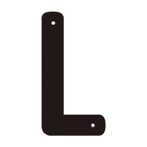 Cast Iron House Letters 6 Inch Black